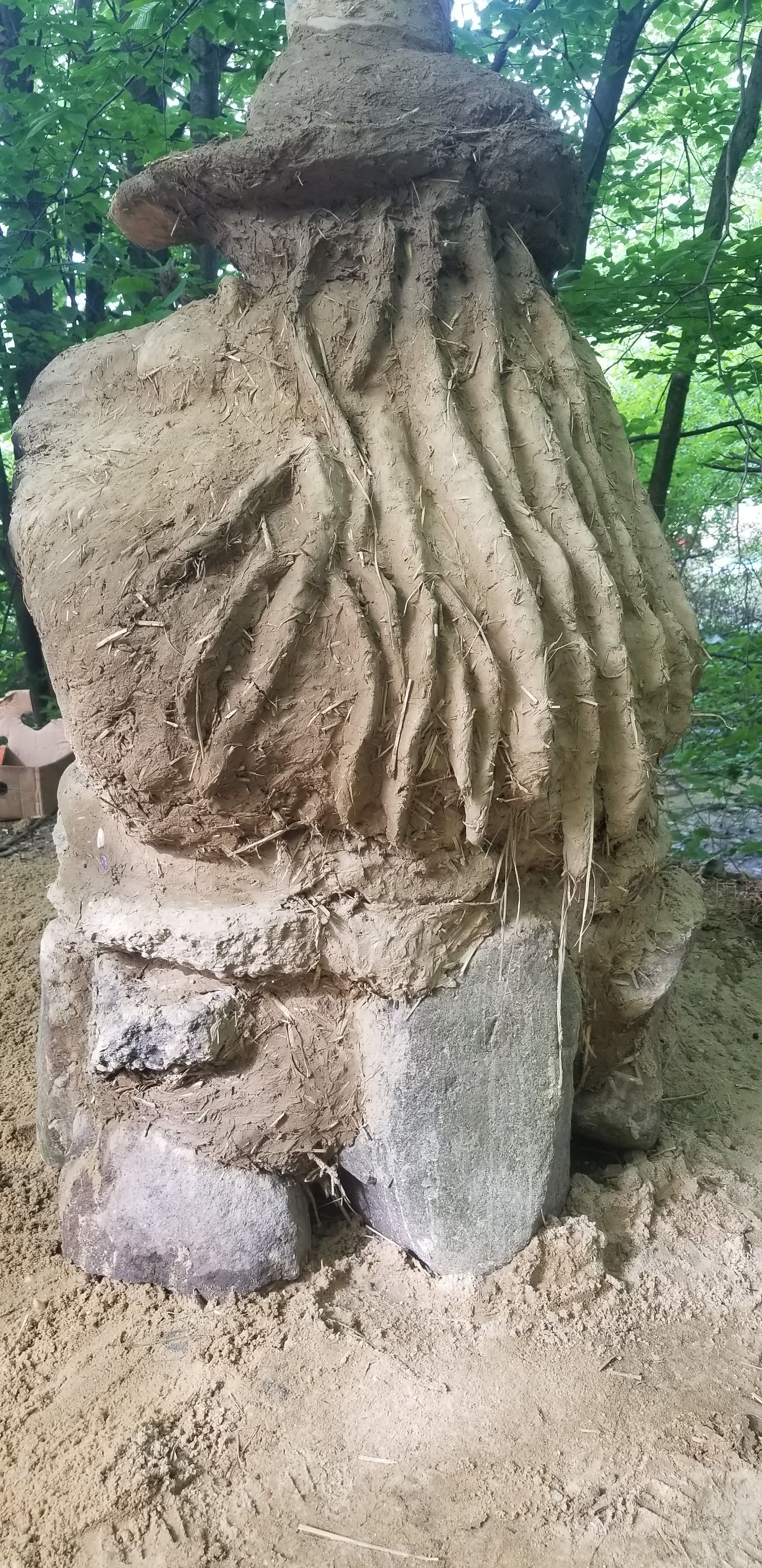Side View of Pyro Festival Earthen Cob Oven